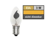 Flackerlichtbirne 220 Volt E14 Täuschend echt! Ideal...